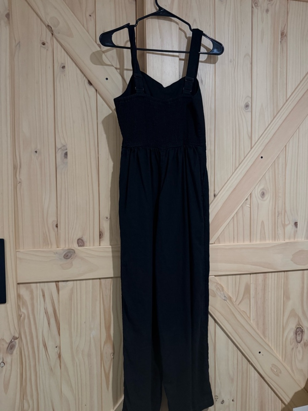 Old Navy Black Smocked Jumpsuit